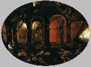 Filippo Napoletano Dante and Virgil in the Underworld France oil painting artist